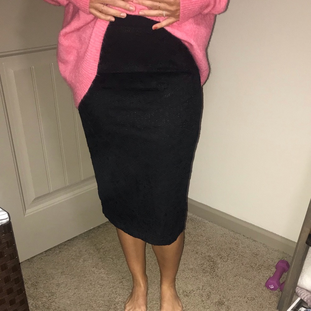 Lack lace midi skirt